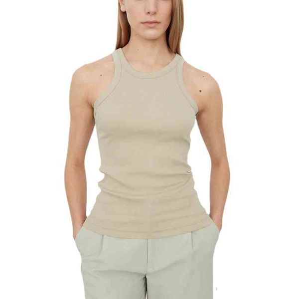 

women's tanks & camis tote classic women's t-shirt multi-color knitting elastic small suspender wind wearing bottomed top, White