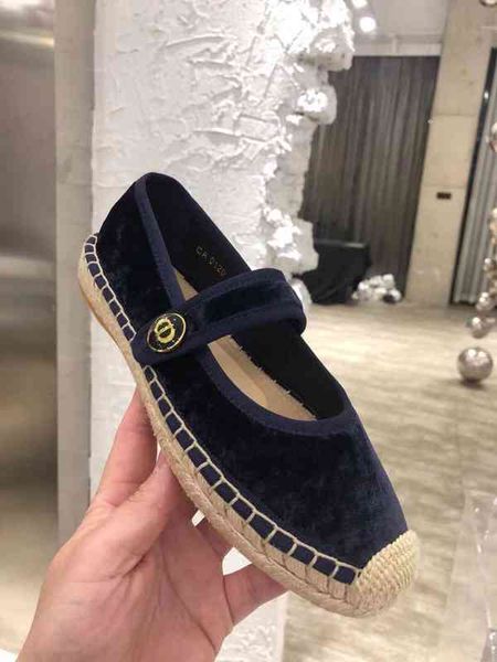 

shoes women's dress spring shoes buckle spadrilles round head flat series, Black