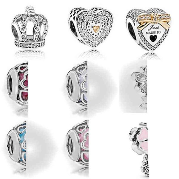 

new 2017 new spring 925 sterling silver love bead multicolor charm bead fit bracelets diy bracelet the factory wholesale aa220315, Black