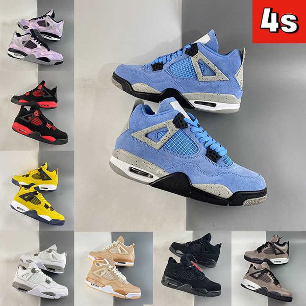 

2022 boots 4 4s mens basketball shoes university blue military black cat red thunder white oreo zen master taupe haze shimmer tour yellow