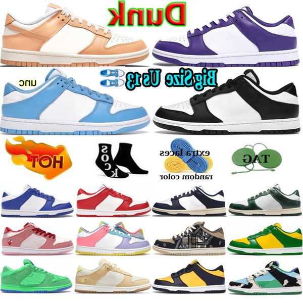 

big size 36-47 sneaker shoes designer men women sneakers panda unc pn dust green sail grey fog syracuse michigan strange love kentucky m