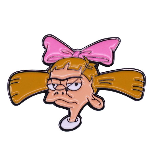 

cute helga lapel pin cartoon girl gift clothes bag accessory brooch, Blue