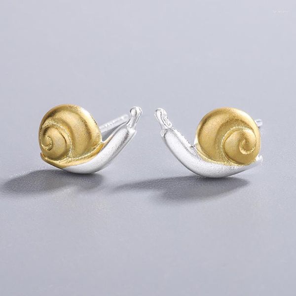 Stud Lustige Nette Schnecke Pilz Tier Kleine Silber Farbe Kupfer Ohrringe Für Frauen Cartoon Mode Schmuck GiftsStud Farl22