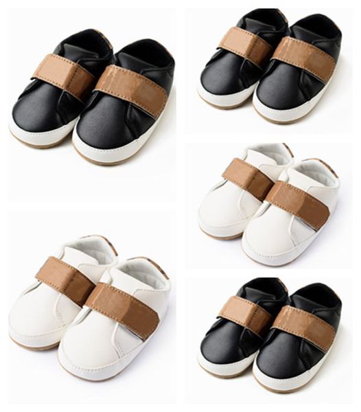 

brand designer first walkers newborn baby soft bottom shoes casual children black white kids infant loafers little toddler sport track shoe