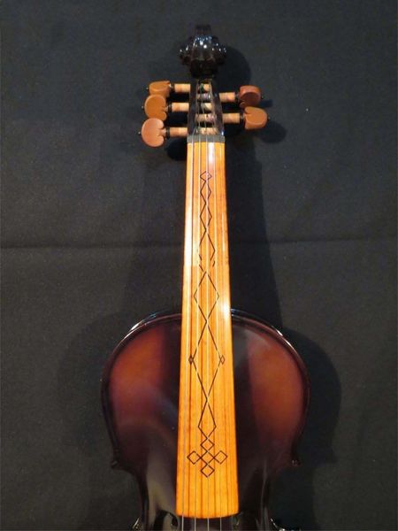 

brown colors craft 5 strings 4/4 electric violin +acoustic violin #8293