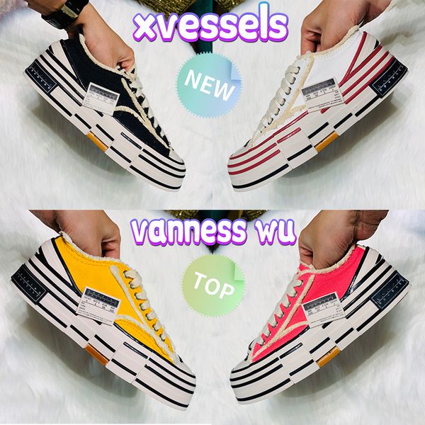 

designer shoes luxury fashion dunks casual shoes vanness wu g.o.p lows vulcanized lace up sneaker xvessels black white red yellow animal pri