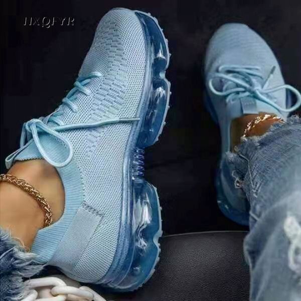 

sneakers wanita musim panas sepatu olahraga luar ruangan santai multiwarna nyaman berenda ukuran besar sepatu kasual zapatos de mujer 220614, Black