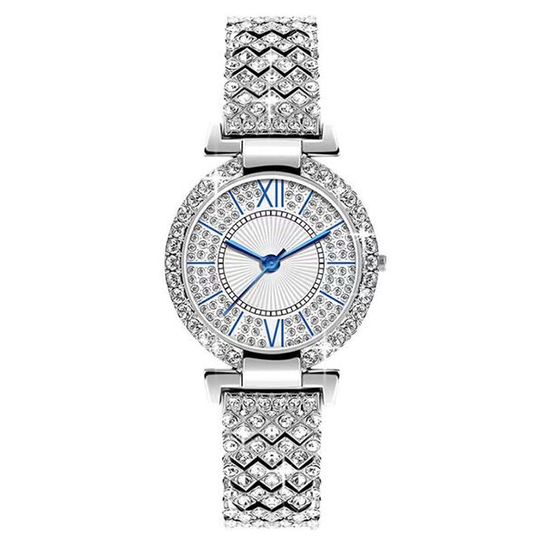 Luxury Iced Out Quartz Watches Womens assista a relógios de pulso da moda para mulheres M1126