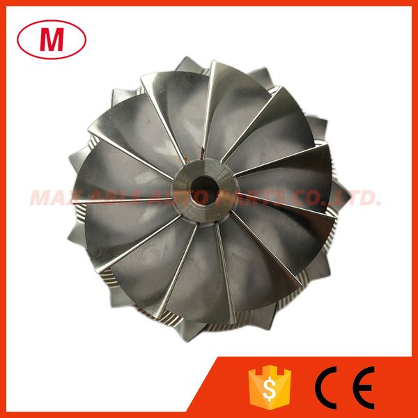 

b03g 1867-123-2001 57.04/76.13mm 11+0 blades reverse performance turbocharger turbo billet compressor wheel/aluminum 2618/milling wheel for