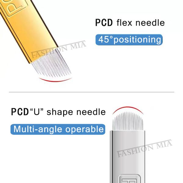 

500 pcs hard pcd 12 14 12u 14u 18u 19u permanent makeup manual eyebrow tattoo needle embroidery microbladings pen