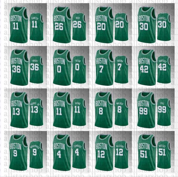 

2021/22 men diamond basketball jerseys jayson tatum jaylen brown kemba walker gordon hayward marcus smart icon 75th anniversary green jersey, Black