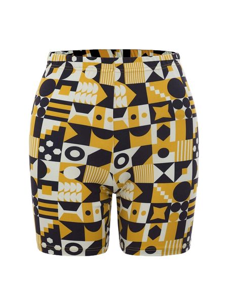 

x orcorum geo print biker shorts h2yz#, White;black