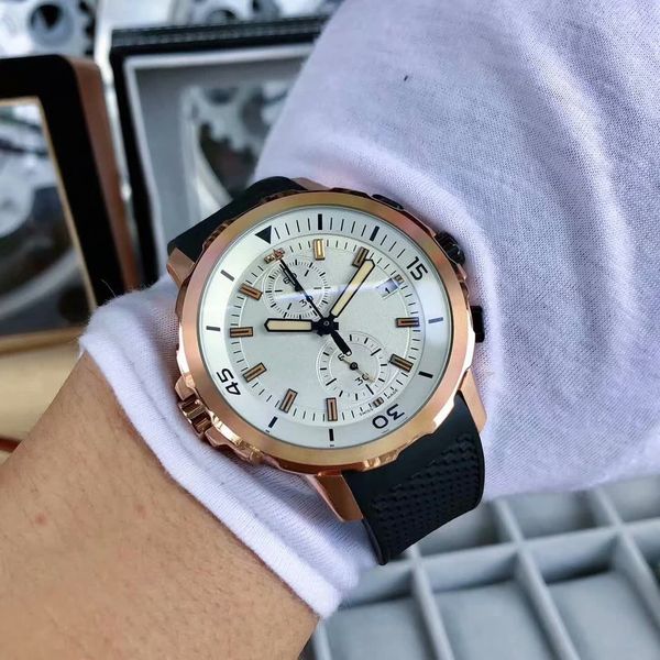 

man watch sport watch quartz satch mans chronograph watches rubber strap wristwatch black dial 062, Slivery;brown