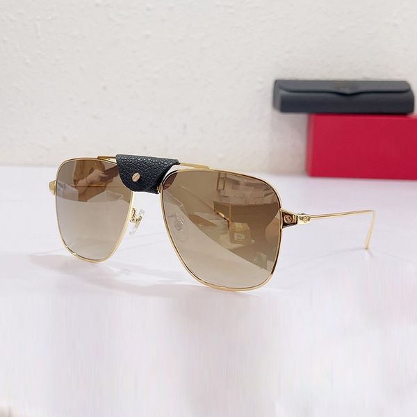 Sonnebrëller Männer Fir Fraen Summer 0275 Stil Designer Cheetah Classic Rechteck Anti-Ultraviolett Retro mat Lieder Vollglas_voghion.com