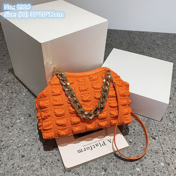 

wholesale factory ladies leather shoulder bags candy-colored sweet fashion chain bag personalized sewing fold mobile phone coin purse elegan