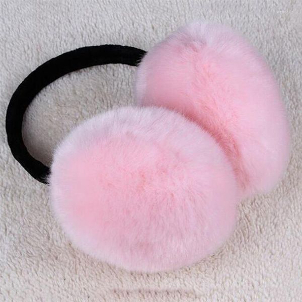 Berets Winter Earmuff Имитация женщин, мех, наушники, ухо, большие плюшевые девочки и мальчики wend22