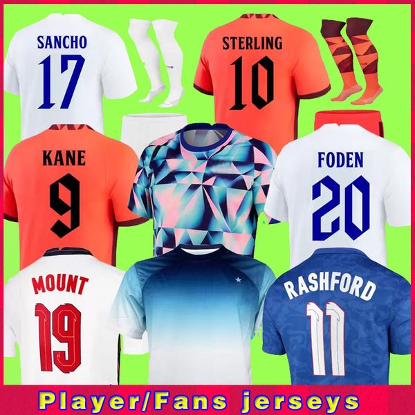 

angleterre foden soccer jerseys 2022 kane sterling grealish rashford mount bellingham sancho 22 23 national football shirt men kids kit unif, Black;yellow