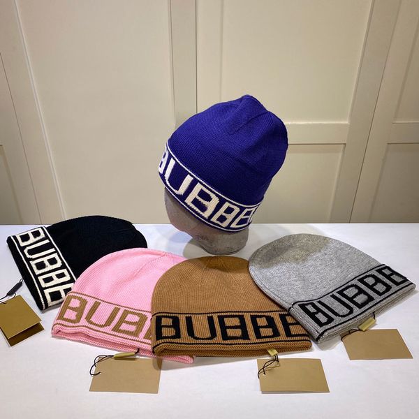 

knitted hat beanie skull cap designer winter warm letter for man woman hats 5 option quality, Blue;gray