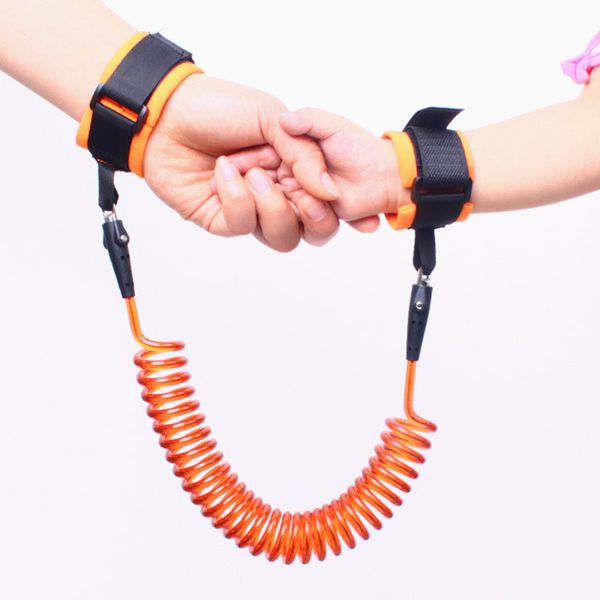 1,5 m Kinder Anti-Verlust-Gurtträger Slings Out Of Home Kinder-Sicherheitsarmband Partyzubehör Kleinkind-Geschirr Leine Armband Kind Gehen Traktionsseil