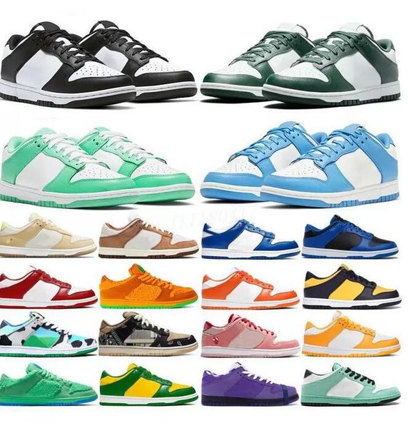 

2022 black white panda casual shoes men women sneakers university blue coast pn dust outdoor mens trainer size 36-44
