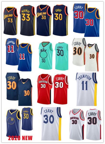 

2022 new golden mens state s-2xl warriores basketball jersey stephen 30 curry james 33 wiseman klay 11 thompson ivory costom, Black;red