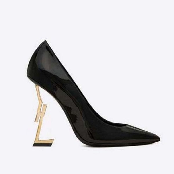 

women dress shoes high heels womens designer genuine leather pumps lady sandals wedding black golden gold 10cm heel