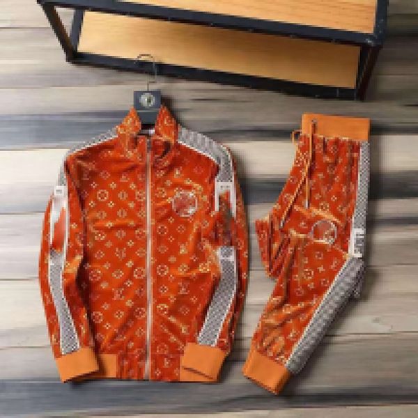 

all new men tracksuit sweat suits sports suit men hoodies jackets tracksuits jogger suits jacket pants sets men jacket sporting suit sets, Gray