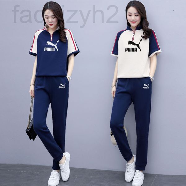 

two piece dress designer [zhigongni]large size fashion suit women's loose and thin leisure two-piece for aging running sportswear in su, White