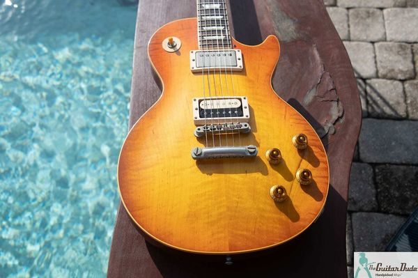 

classic 1998 '58 paul reissue - r8 yamano -iced tea - good wood yrs