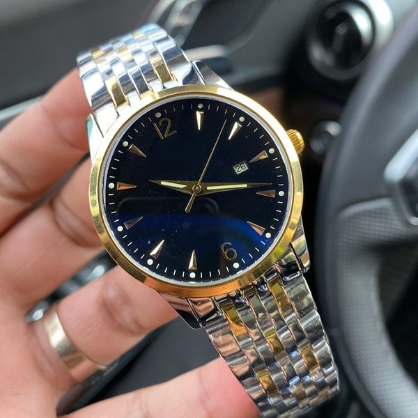 Orologio da uomo di moda Orologi da polso da uomo firmati delle migliori marche oro Orologi di lusso 42mm Cinturino in acciaio inossidabile pieno 6 colori Regali di San Valentino impermeabili Regalo per la festa del papà