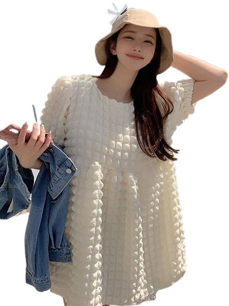 

dazy solid puff sleeve smock dress i254#, Black;gray