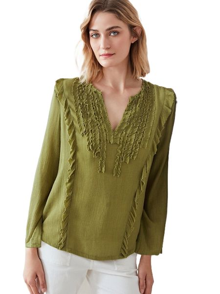 

motf premium viscose frill trim q93e#, White