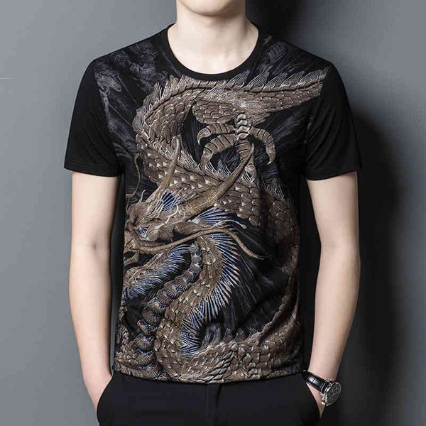 

short sleeve o-neck men's t-shirts diamond fashion trend round neck t-shirt men's brand short sleeve new style t-shirt fashion lad, White;black