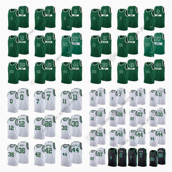 

printed 2022 new city basketball jerseys tatum horford brown white smart theis williams iii nesmith williams pritchard hauser kornet stauska, Black