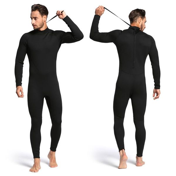 Costumi da bagno Uomo Donna Muta da sub 2mm Muta intera S-XXL Nuoto Surf Snorkeling Tuta con zip posteriore MY057 SuitSwim