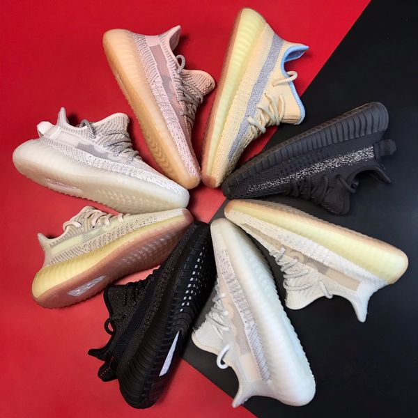 

new with box - designer - v2 shoes mono static reflective running belgua 2.0 semi frozen butter yellow blue mx oat tailgate men women zebra