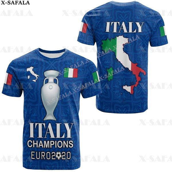 

italy custom name and number fans soccer football 3d printed t-shirt summer round neck men female casual 8 220619, White;black