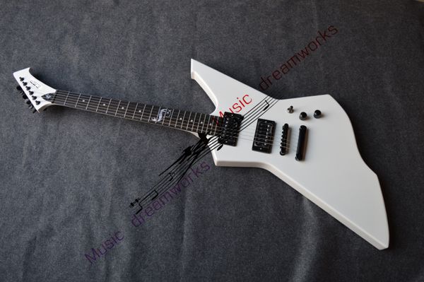 

white shaped six string electric guitar our shop can customize various guitars
