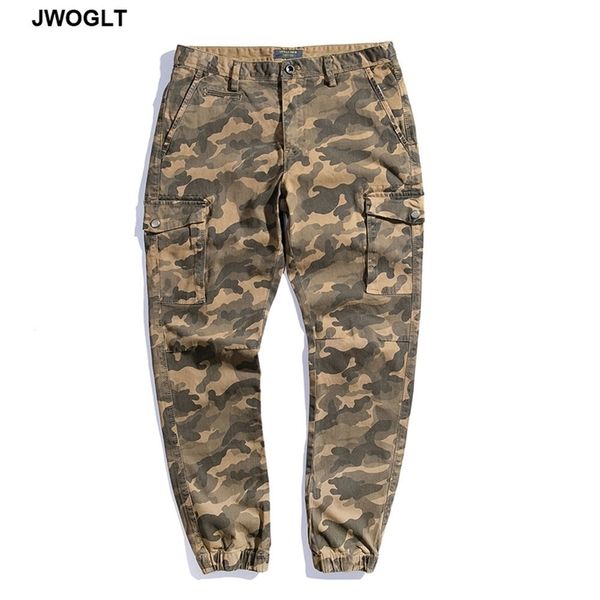 Streetwear Camo Joggers Männer Cargo Hosen Herren Militär Khaki Armee grün Camouflage Hosen Baumwolle Männer Cargo Hosen Overalls 210412