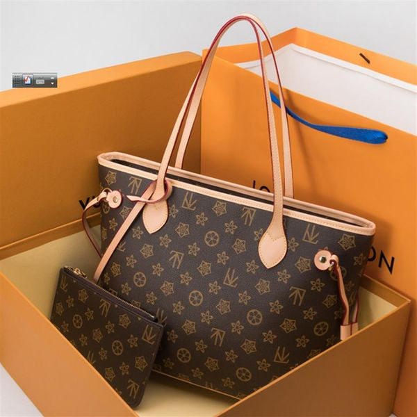 

lattice 2pcs set totes women handbags luxurys brand shoulder bags clutch purse retro backpack g style grid flower bag credit card310o