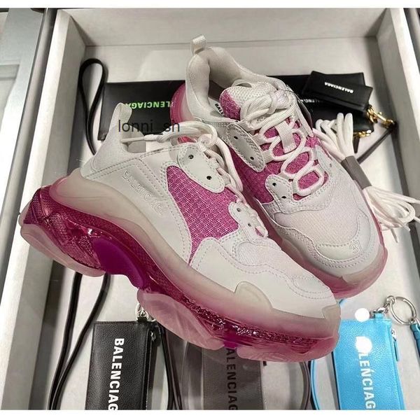 

designer sports shoes balencigas sneakers paris daddy 2022 third generation worn ins trendy thin thick soled air cushion crystal b homeebd3