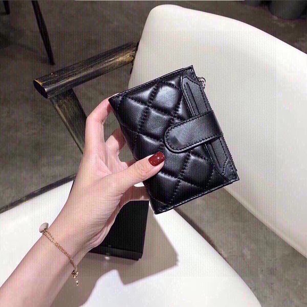 

designer bags layer sheepskin with exquisite workmanship many card slots fashion and daily super practical cards and coins holder short smal