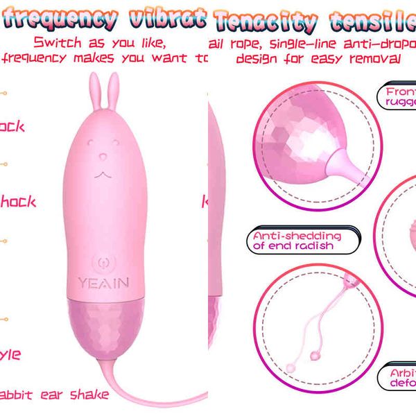 Nxy Eggs Bullets Mutandine indossabili Jump Egg Bullet Vibratore Sex Toy Wireless Clitoride Massage Orgasm Vaginal G spot Masturbator Tool Prodotto per adulti 220509