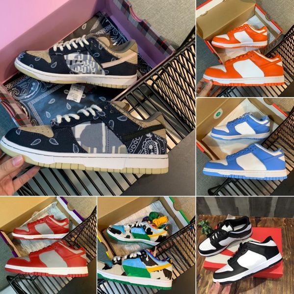 

2022 designer men and women running shoes low pro qs single and double hook cashew flower ice cream sneakers off brand leather enakers