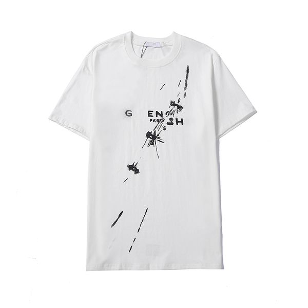 

2022mens letter print gv t shirts black fashion designer summer short sleeve size s-xxl gv1549, White;black