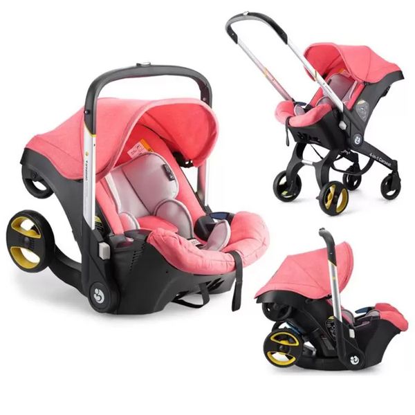 

portable baby stroller 4 in 1 safety seat with accessories luxury all-in-one stroller foldable travel multi-color optional high-value