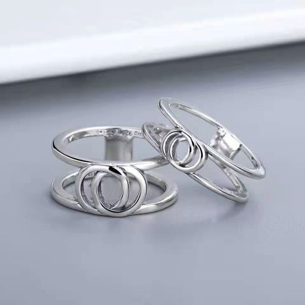 

designer 925 silver letter brand ring jewelry for women classic fashion lady women party wedding jewelrys luxury rings good valentine's