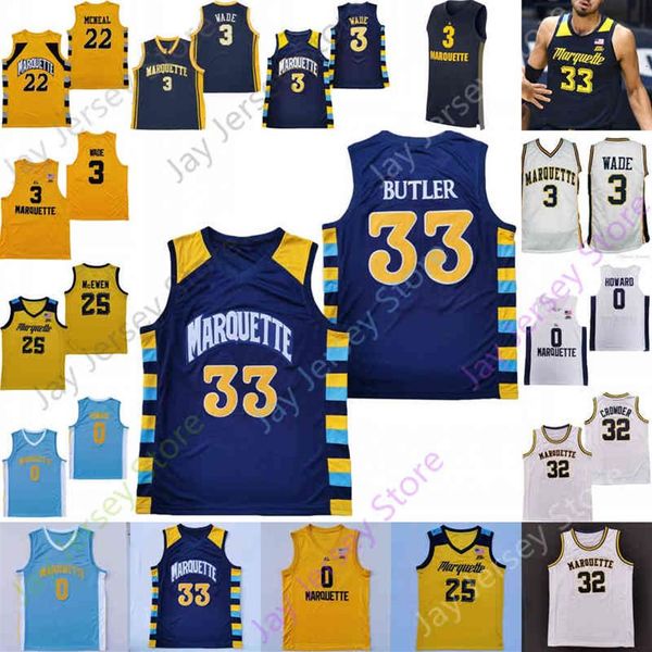 

marquette golden eagles basketball jersey ncaa college howard butler wade lewis darryl morsell tyler kolek kameron jones kuath pro303m