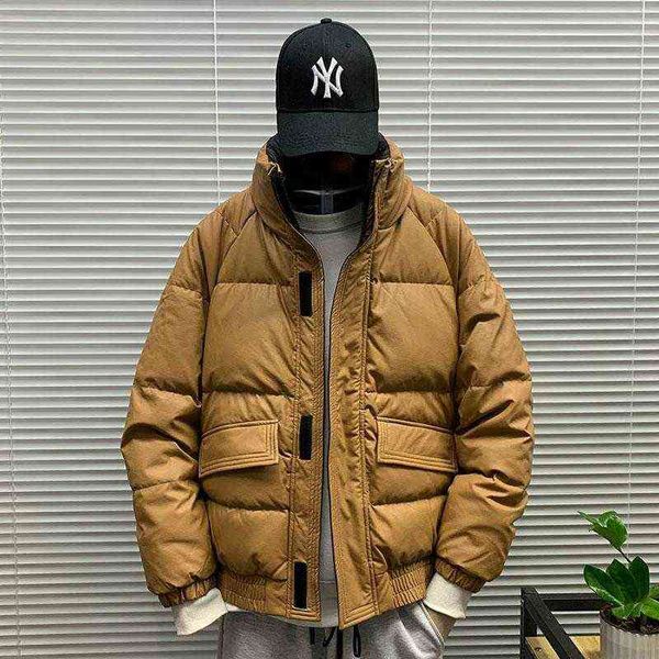 2022 Harajuku männer Parkas Warm Verdicken Mode Mantel Übergroßen Winter Casual Jacke Männlich Street Hip Hop Unten Mantel Parkas c52 T220802