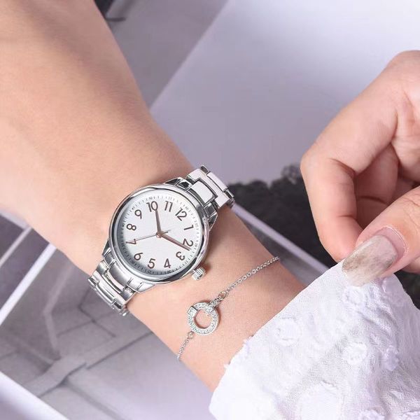 

2022 womens watches fashion simple luxury ladies quartz watch waterproof designer temperament watch casual student watchs dgsd, Slivery;golden